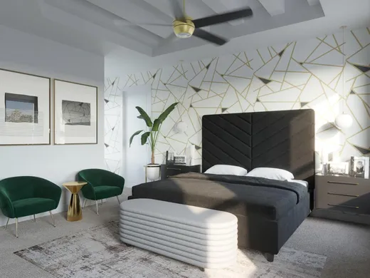 Bedroom · Eclectic designed by Julio