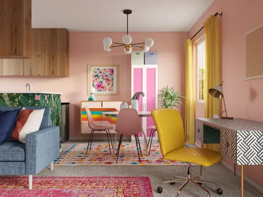 Living Room · Eclectic designed by Samantha