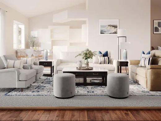 Living Room · Farmhouse designed by Mariel