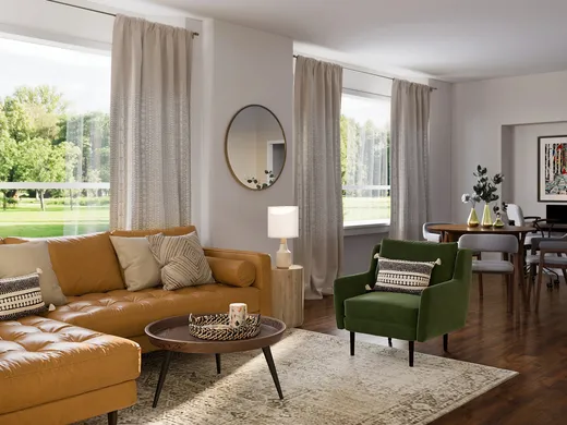 Living Room · Contemporary designed by Erin