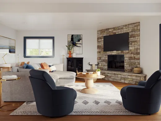 Living Room · Contemporary designed by Marlene
