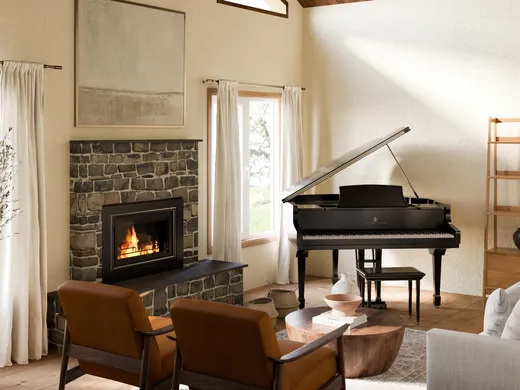 Living Room · Transitional designed by Rebecca