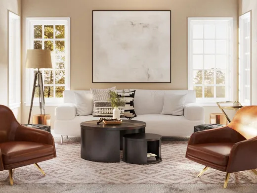 Living Room · Contemporary designed by Mariel