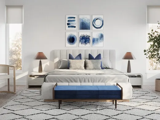 Bedroom designed by Isaac