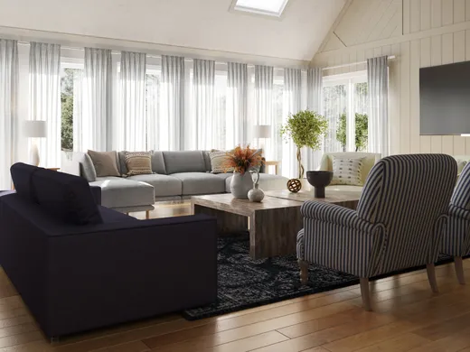 Living Room · Farmhouse designed by Carla