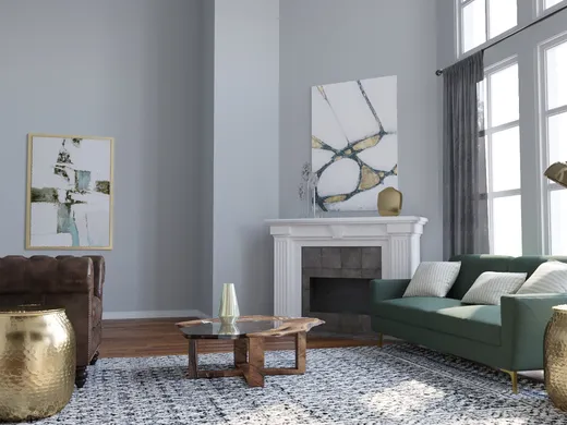 Living Room · Transitional designed by Megan