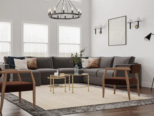 Living Room · Eclectic designed by Mariel