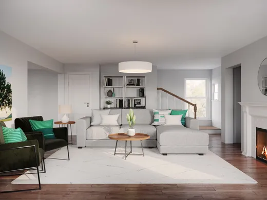 Living Room · Contemporary designed by Ana