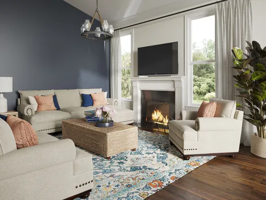Living Room · Farmhouse designed by Elizabeth