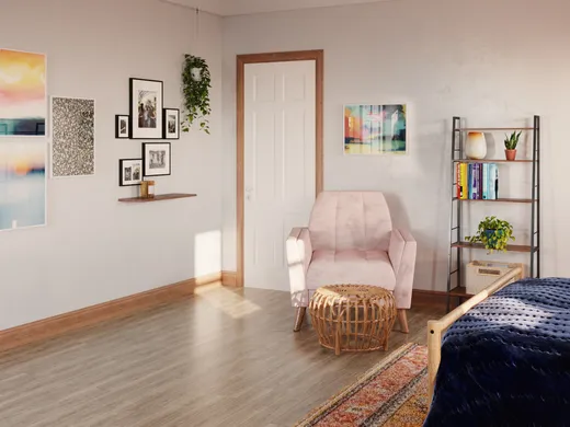 Bedroom · Eclectic designed by Priscila