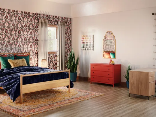 Bedroom · Eclectic designed by Priscila