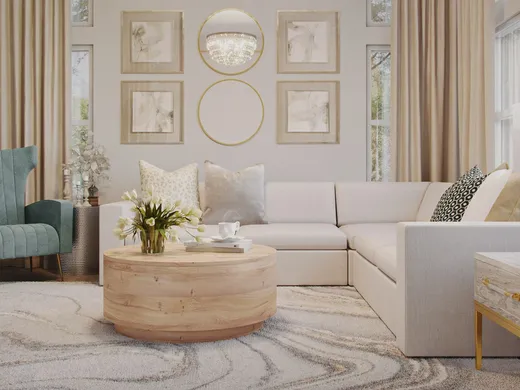 Living Room · Contemporary designed by Merry
