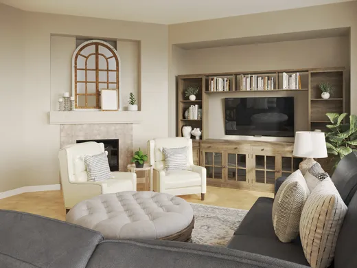 Living Room · Traditional designed by Melissa
