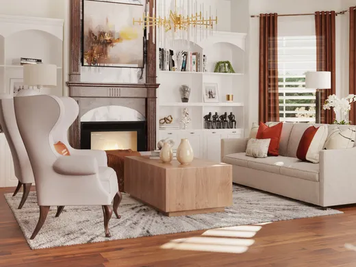 Living Room · Contemporary designed by Sophia