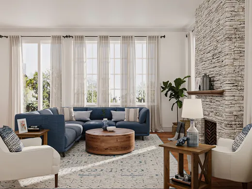 Living Room · Coastal designed by Jamie