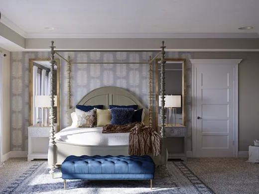 Bedroom · Contemporary designed by Rumki