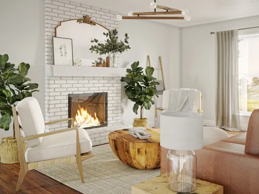 Living Room · Transitional designed by Liliana