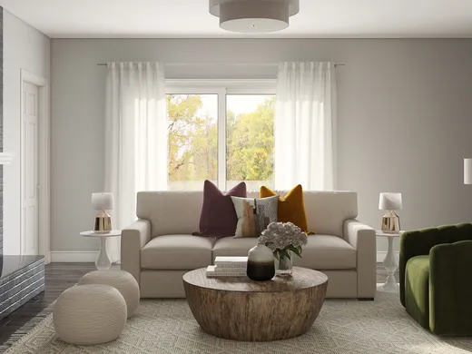 Living Room · Eclectic designed by Jennifer