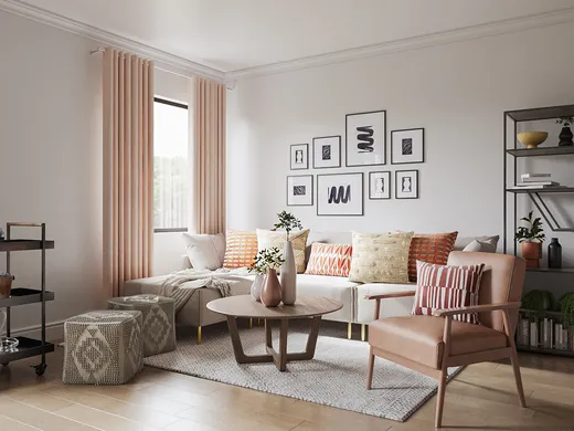 Living Room · Eclectic designed by Mariel