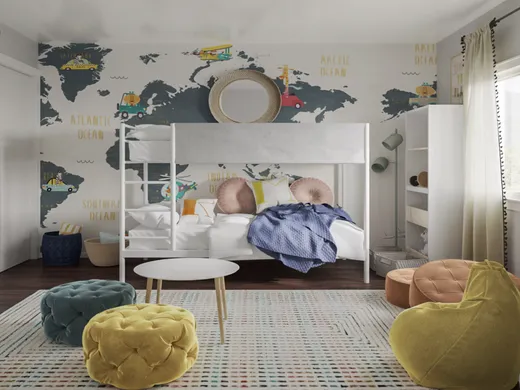 Bedroom · Contemporary designed by Rumki