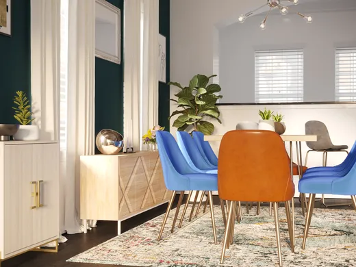 Dining Room · Glam designed by Priscila