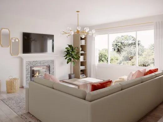 Living Room · Contemporary designed by Mariela