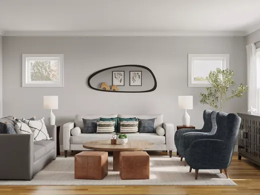 Living Room · Transitional designed by Elizabeth