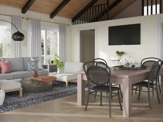 Living Room · Rustic designed by Kendall