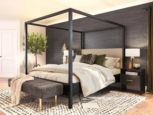 Bedroom · Midcentury Modern designed by Ana