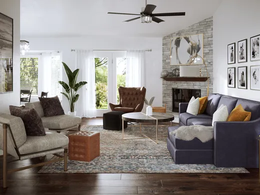 Living Room · Contemporary designed by Nicole