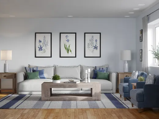 Living Room · Coastal designed by Briana