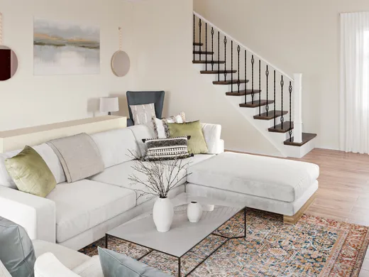Living Room · Midcentury Modern designed by Emily