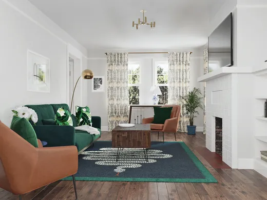 Living Room · Eclectic designed by Samantha