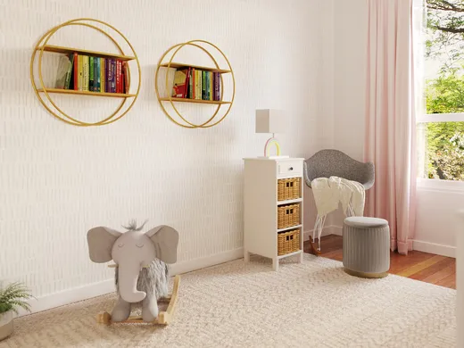 Nursery · Midcentury Modern designed by Camila