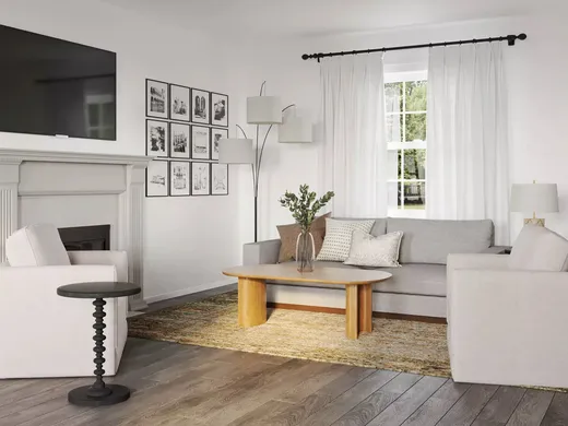 Living Room · Farmhouse designed by Mariel
