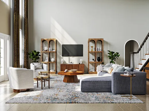 Living Room · Transitional designed by Liliana