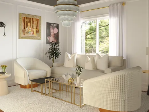 Living Room · Eclectic designed by Eleasud