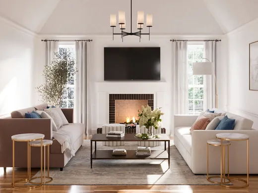 Living Room · Contemporary designed by Leigh
