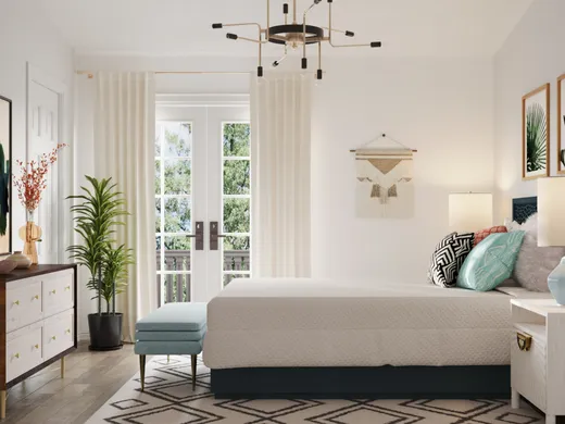Bedroom · Eclectic designed by Leah