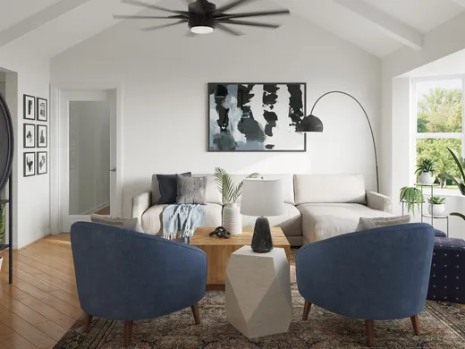 Living Room · Contemporary designed by Nicole