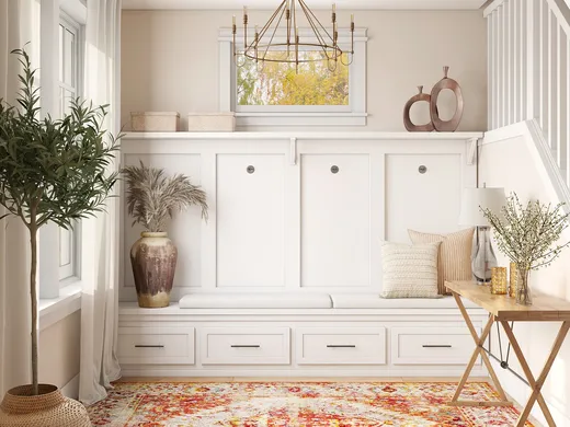 Entryway · Farmhouse designed by Katherin