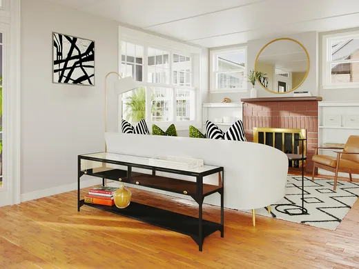 Living Room · Midcentury Modern designed by Ana