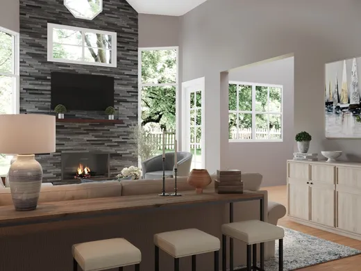 Living Room · Coastal designed by Priscila