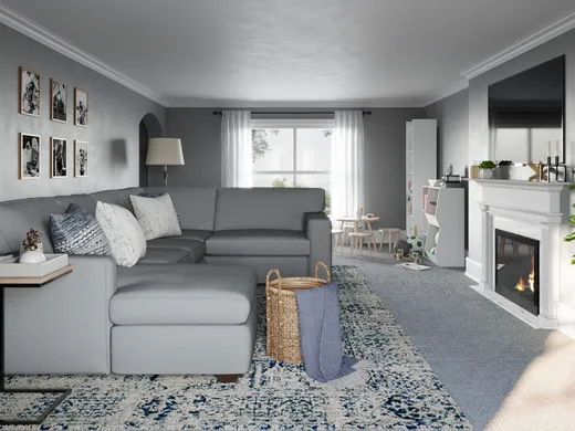 Living Room · Contemporary designed by Jamie
