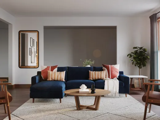 Living Room · Midcentury Modern designed by Madison