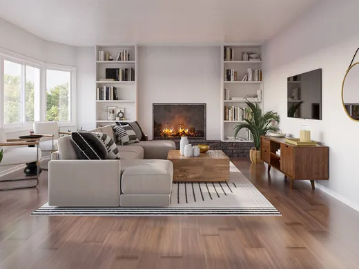 Living Room · Contemporary designed by Cinthia
