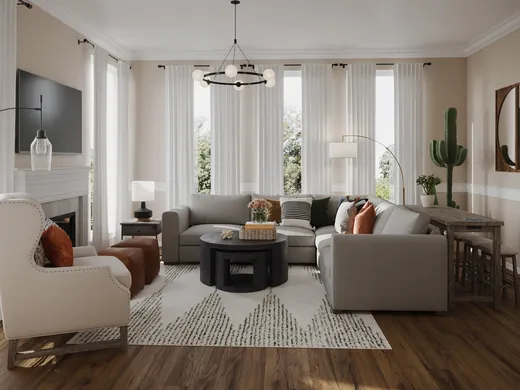 Living Room · Eclectic designed by Holly