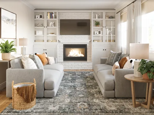 Living Room · Contemporary designed by Jodi