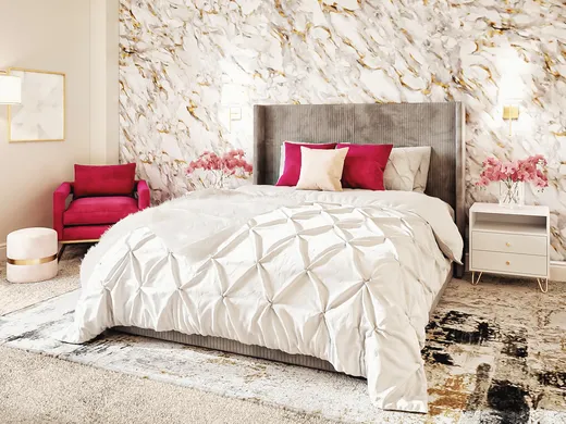 Bedroom · Glam designed by Abby