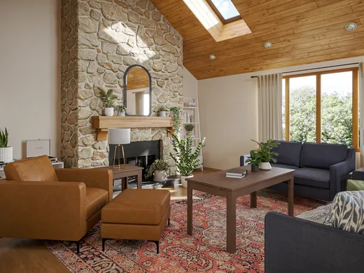 Living Room · Midcentury Modern designed by Vye